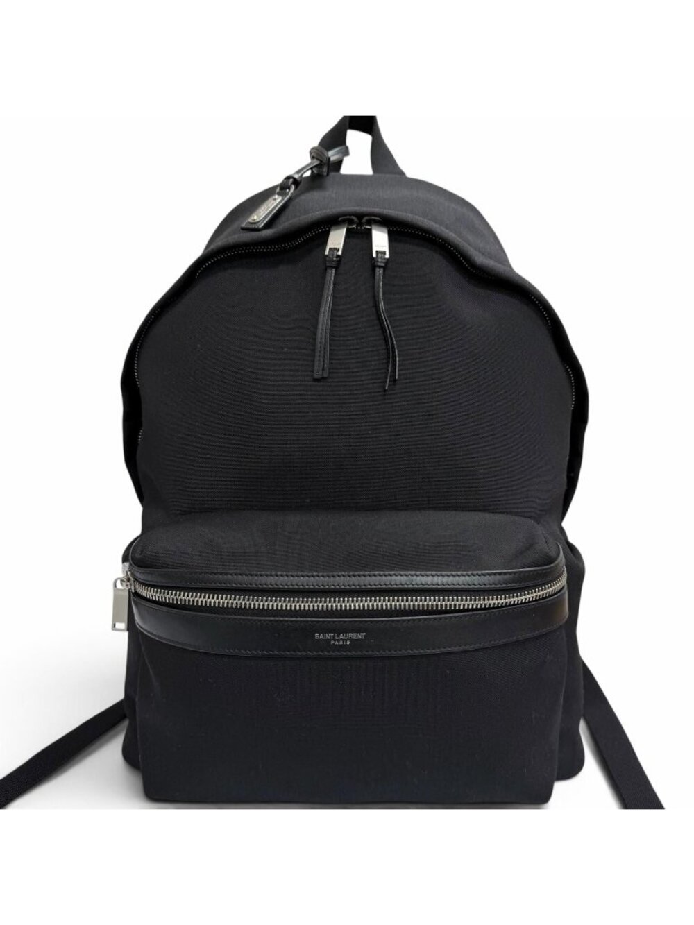 Saint Laurent Paris City Canvas Leather Backpack